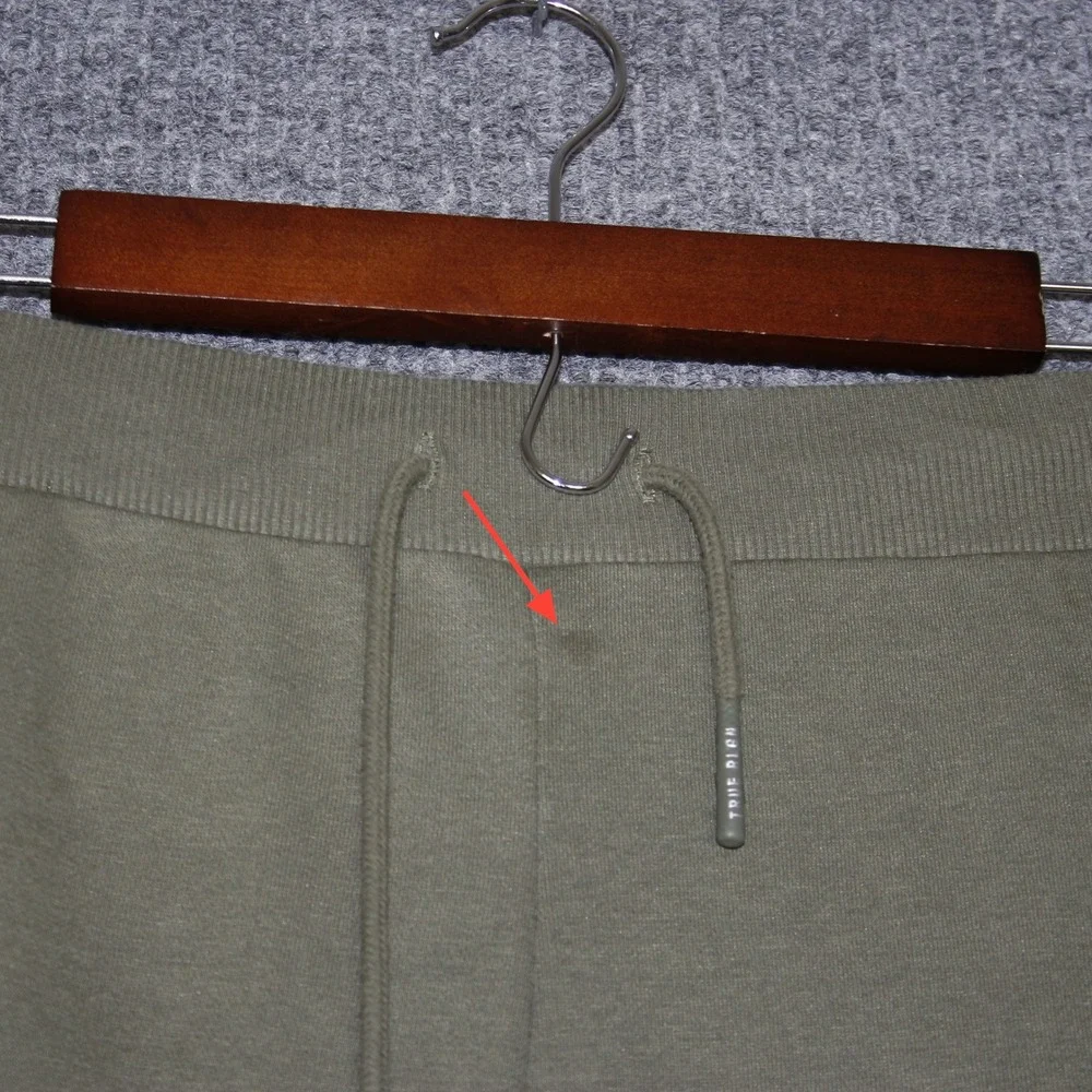 True Religion Mens Jogger Sweatpants Olive Green TR Logo Size M Rhinestones‎
